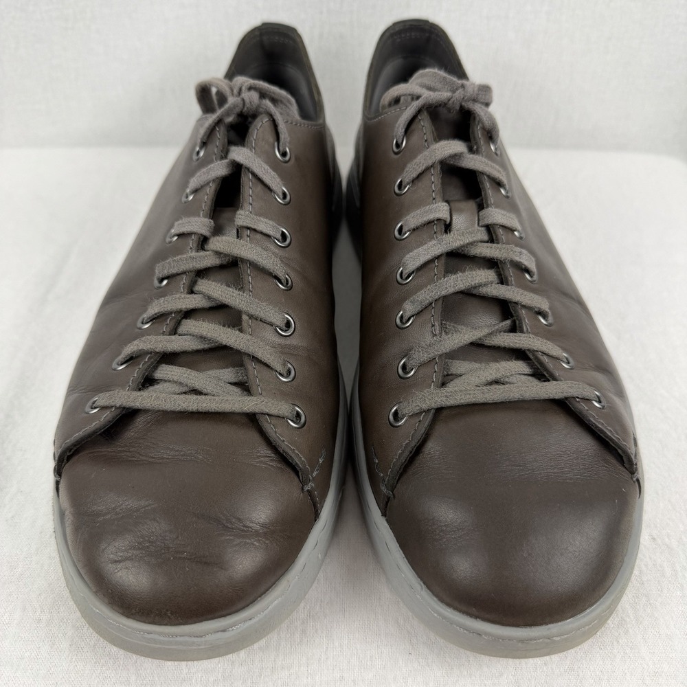 UGG Pismo Leather Sneakers Mens Sz 10.5 Mushroom Brown Low Top Comfort Shoes